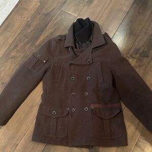 Men's Brown Military Field Jacket